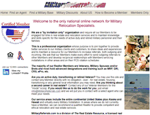 Tablet Screenshot of militaryreferrals.com